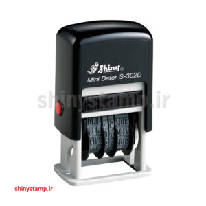 مهر تاریخ زن اتوماتیک با دو جای ژلاتین مدل S-302D